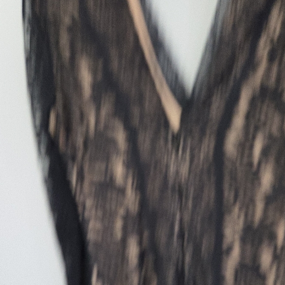 bebe Elegant Black and Cream Lace Dress - Picture 9 of 9